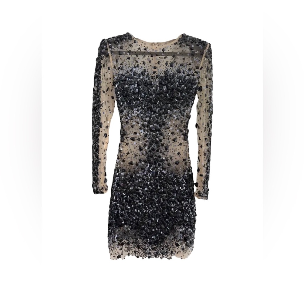 Jovani Jeweled Cocktail Dress